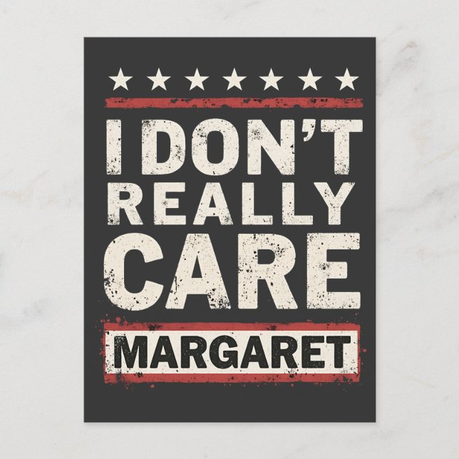 Postal Realmente no me importa Margaret J.D. Vance VP Hum (Anverso)
