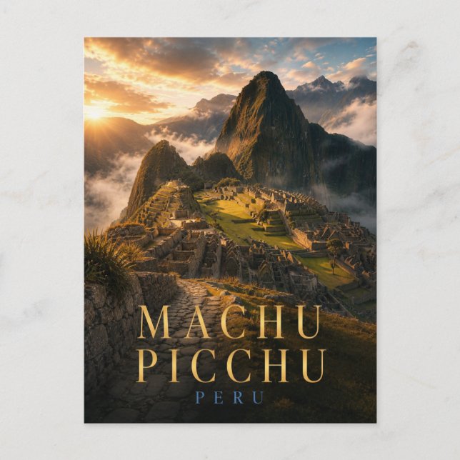 Postal REALMS Ciudadela de Machu Picchu Perú (Anverso)