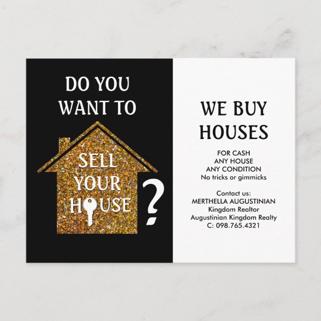 Postal Realtor COMPRAMOS CASAS (Anverso)