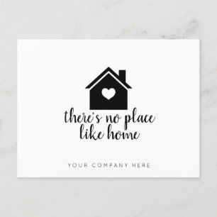 Postal Realtor personalizado no hay lugar como el hogar