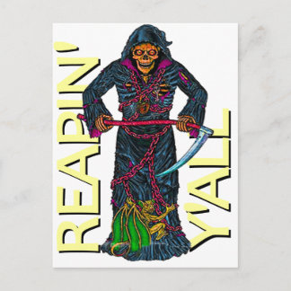 Postal Reapin' Y'all Robed Skeleton