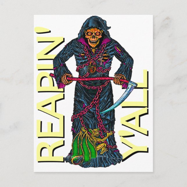 Postal Reapin' Y'all Robed Skeleton (Anverso)