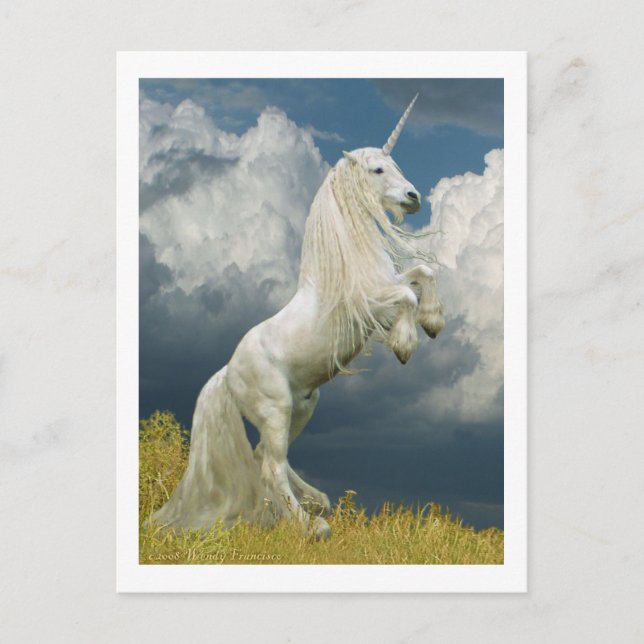 Postal Rearing Unicorn (Anverso)
