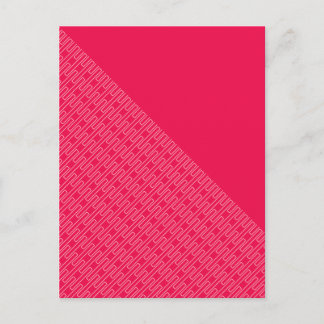 Postal Rebanada de diseño abstracto rojo