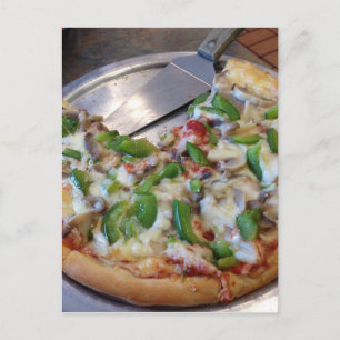 Postal Rebanadas de Pizza Vegetariana