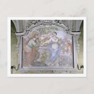 Postal Rebecca en el Pozo, de la Refectoria, 1753-54 (