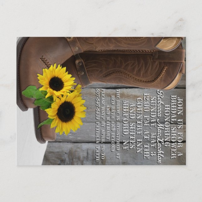 Postal RebeccaShower (Anverso)