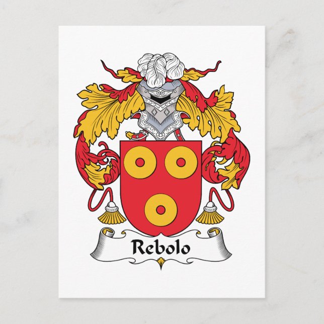Postal Rebolo Family Crest (Anverso)
