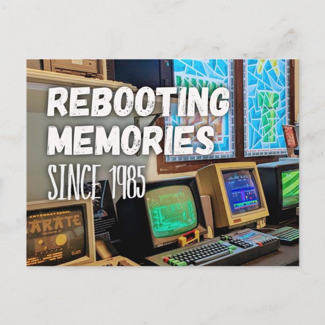 Postal Rebooting Memories – Since 1985 Postkarte (Anverso)