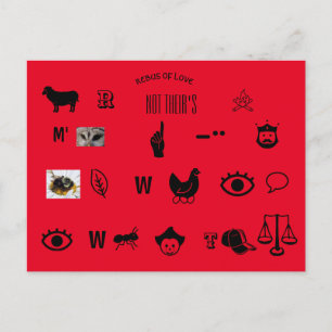 Postal Rebus Puzzle Postcard Backstreet