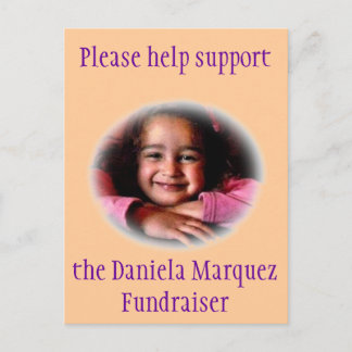 Postal Recaudación de fondos de Daniela