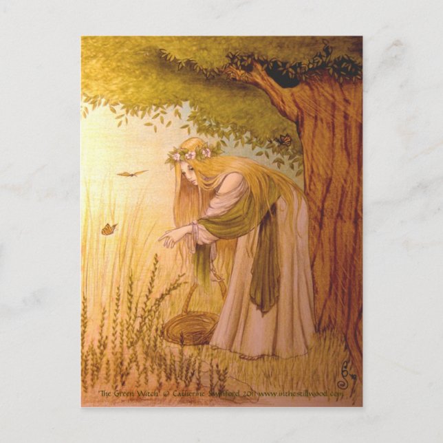 Postal recaudadora 'The Green WItch' (Anverso)