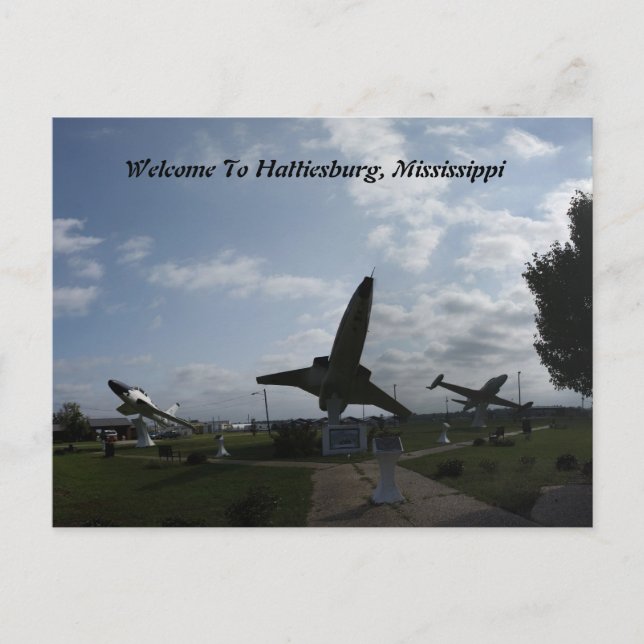 Postal Recepción a Hattiesburg, Mississippi (Anverso)