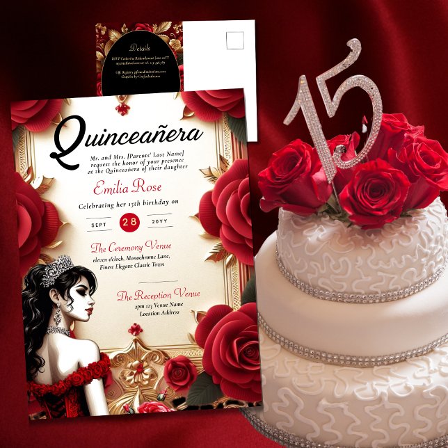Postal Recepción de la ceremonia de vestir de la quinceañ (Subido por el creador)