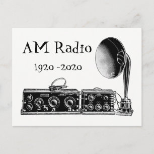 Postal Receptor de radio AM de personalizar Vintage