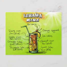Postal Receta Bahama Mama Cocktail