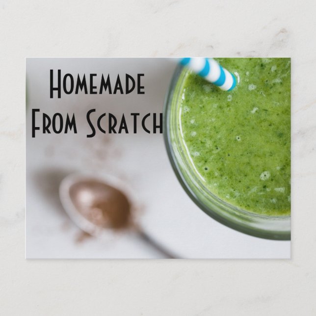 Postal Receta Cocina Chef Comida cena Destino de la comid (Anverso)