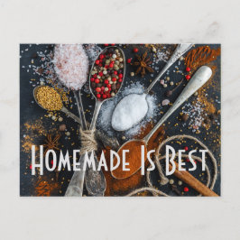 Postal Receta Cocina Chef Comida cena Destino de la comid