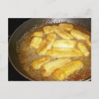 Postal Receta de aleta de plátano