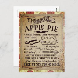 Postal Receta de Apple Pie casera | Postcard