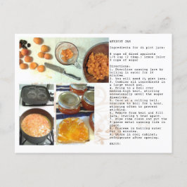Postal Receta de Apricot Jam