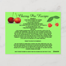 Postal Receta de cerezo Frutas Dulces de postre Cocina