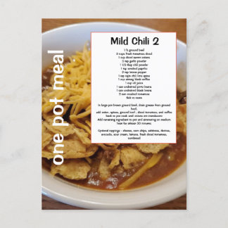 Postal Receta de chile milf con un ingrediente secretoPos