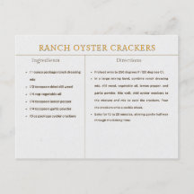 Receta de crackers de ostión de rancho Comida de A