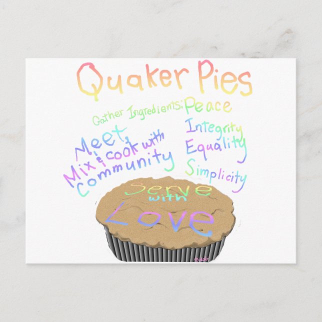 Postal Receta de cuotas de Quaker (Anverso)