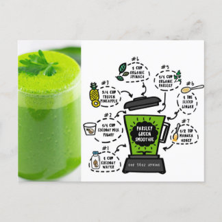 Postal receta de fotito verde perejil