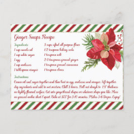 Postal Receta de Ginger Snaps
