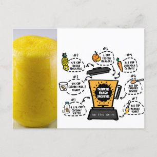 Postal Receta de Mango Smoothie de Turmeric