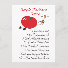 Postal Receta de Marinara