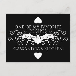 Postal Receta de murciélago gótico