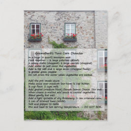 Postal Receta de picadora de maíz gramaBarb