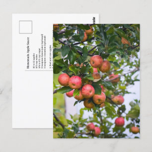 Postal Receta de salsa de manzana