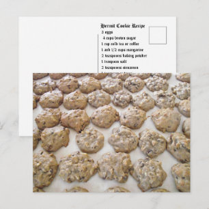 Postal Receta Hermit Cookie