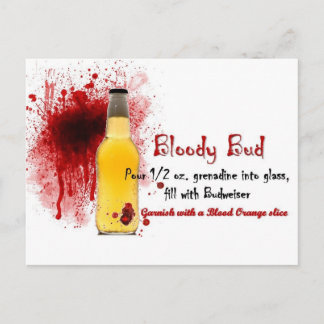 Postal Receta para beber sin sangre