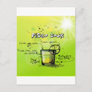 Postal Receta para tomar cóctel