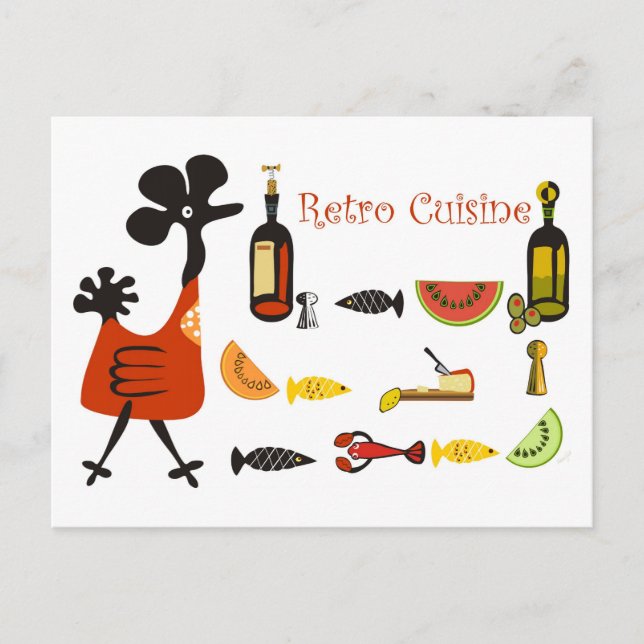 Postal Receta retro (Anverso)