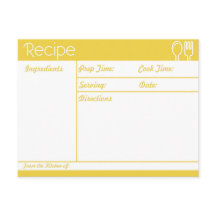 Receta sencilla sin línea amarilla