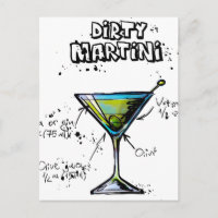 Receta sucia de cóctel Martini