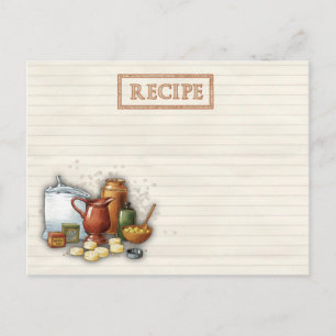 Postal recetas antiguas