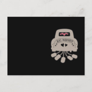 Postal Recién casados. Diseño de boda para recién casados