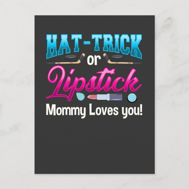 Postal Recién nacido Género revelar Fiesta Belleza de hoc (Anverso)