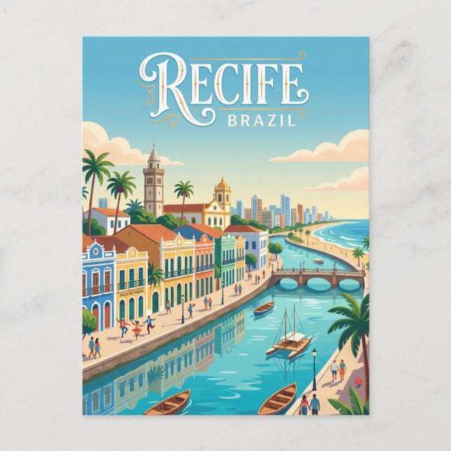 Postal Recife, Brasil (Anverso)
