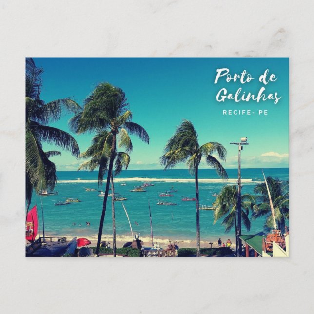 Postal REcife - Porto De Galinhas (Anverso)