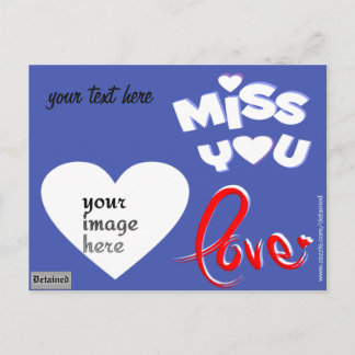 Postal recluso fotográfico personalizado