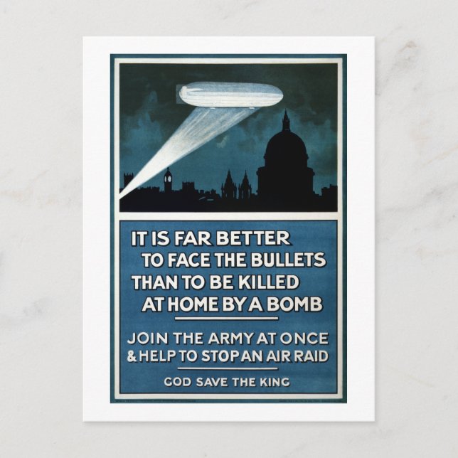 Postal Reclutamiento del ejército de la Segunda Guerra Mu (Anverso)