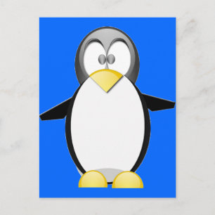 Postal Recoger Un Pénquino